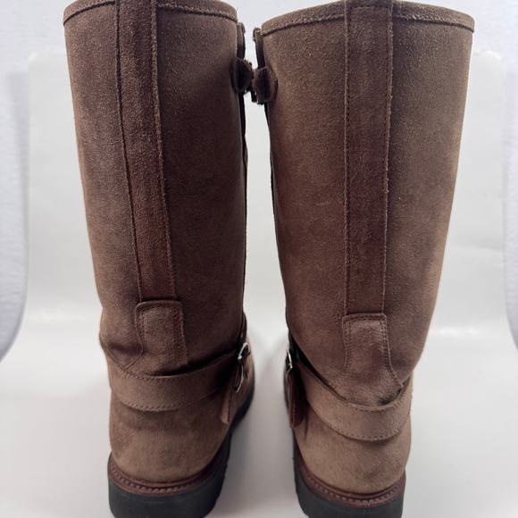 LUDWIG REITER Men's Moto Mid-Calf Biker Buckle Boots size US 8 - Picture 3 of 10